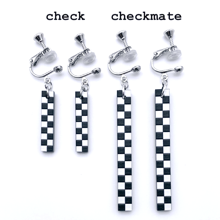 checkmate earrings