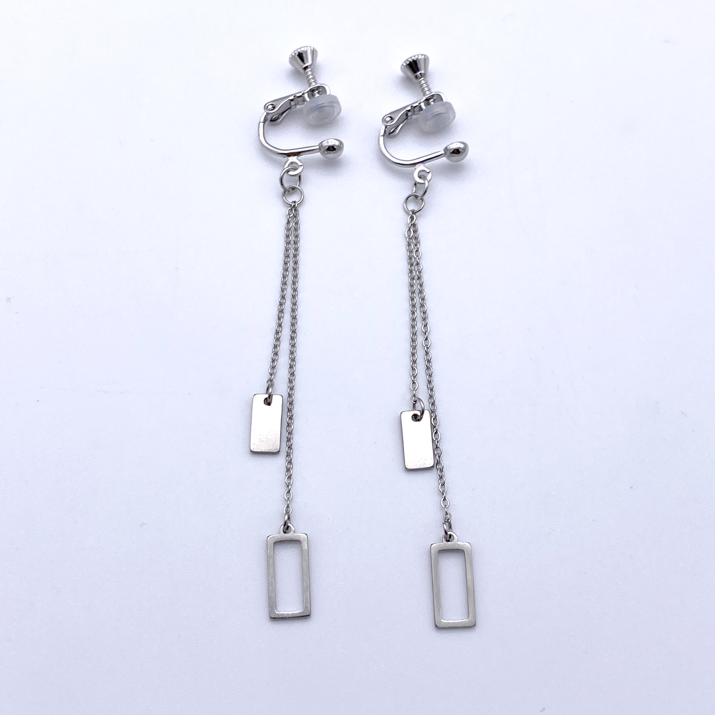 rectangle dangle earrings