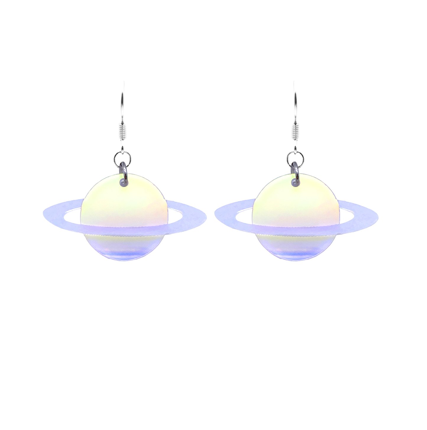 planet earrings - iridescent