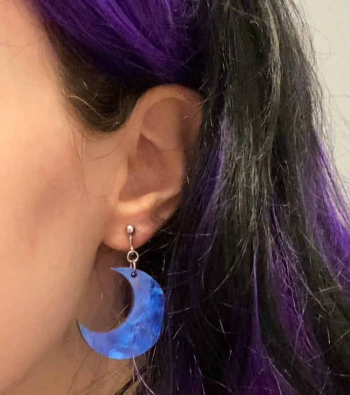 once in a blue moon earrings