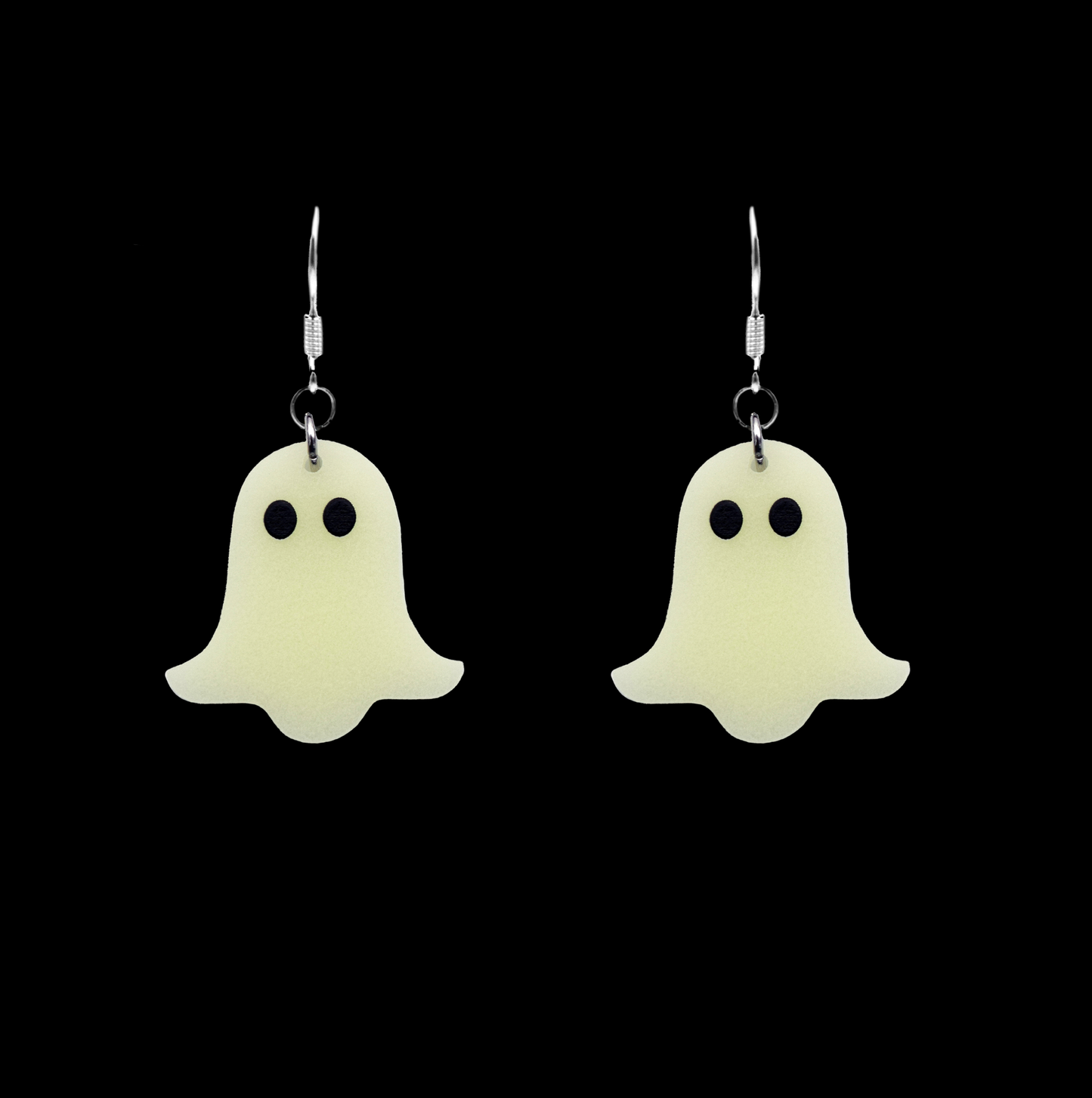 glow ghost earrings