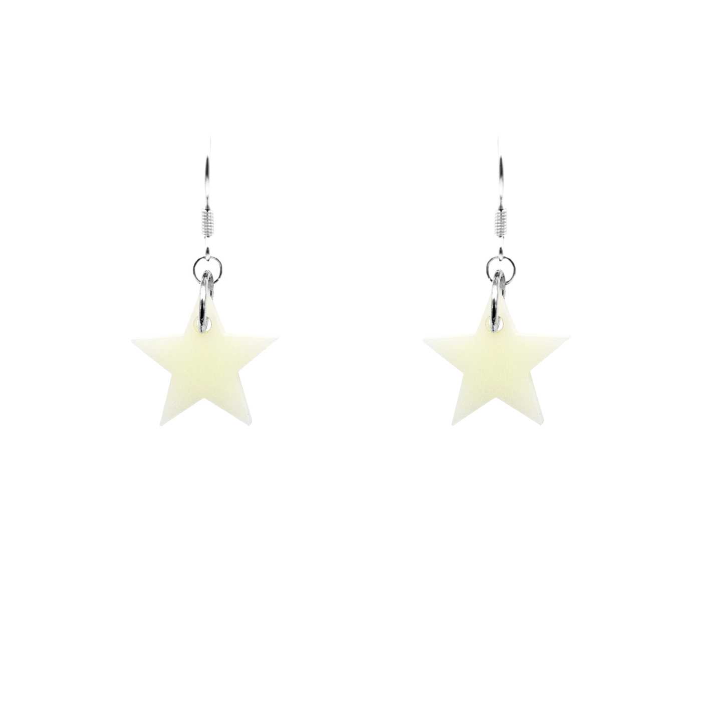 glow mini star earrings
