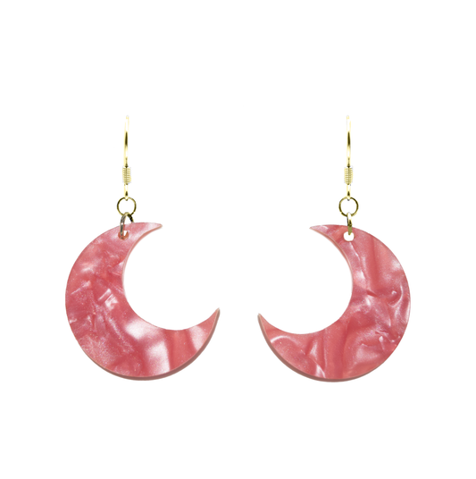 pink moonlight earrings