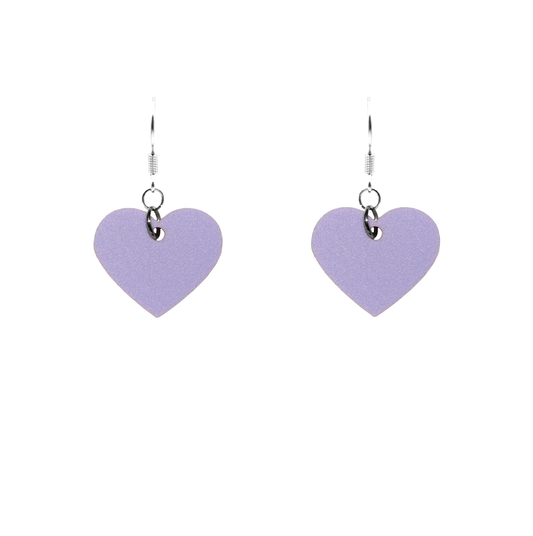 pastel purple mini hearts