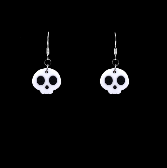 mini skull earrings