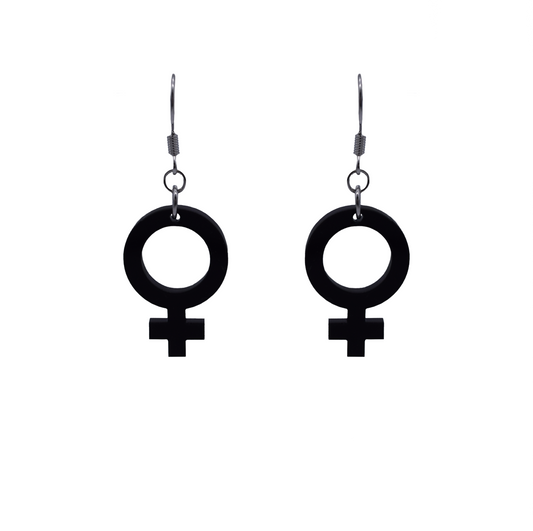 female symbol earrings (small)