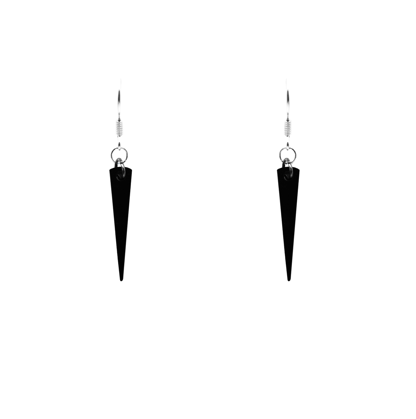 black small spike earrings