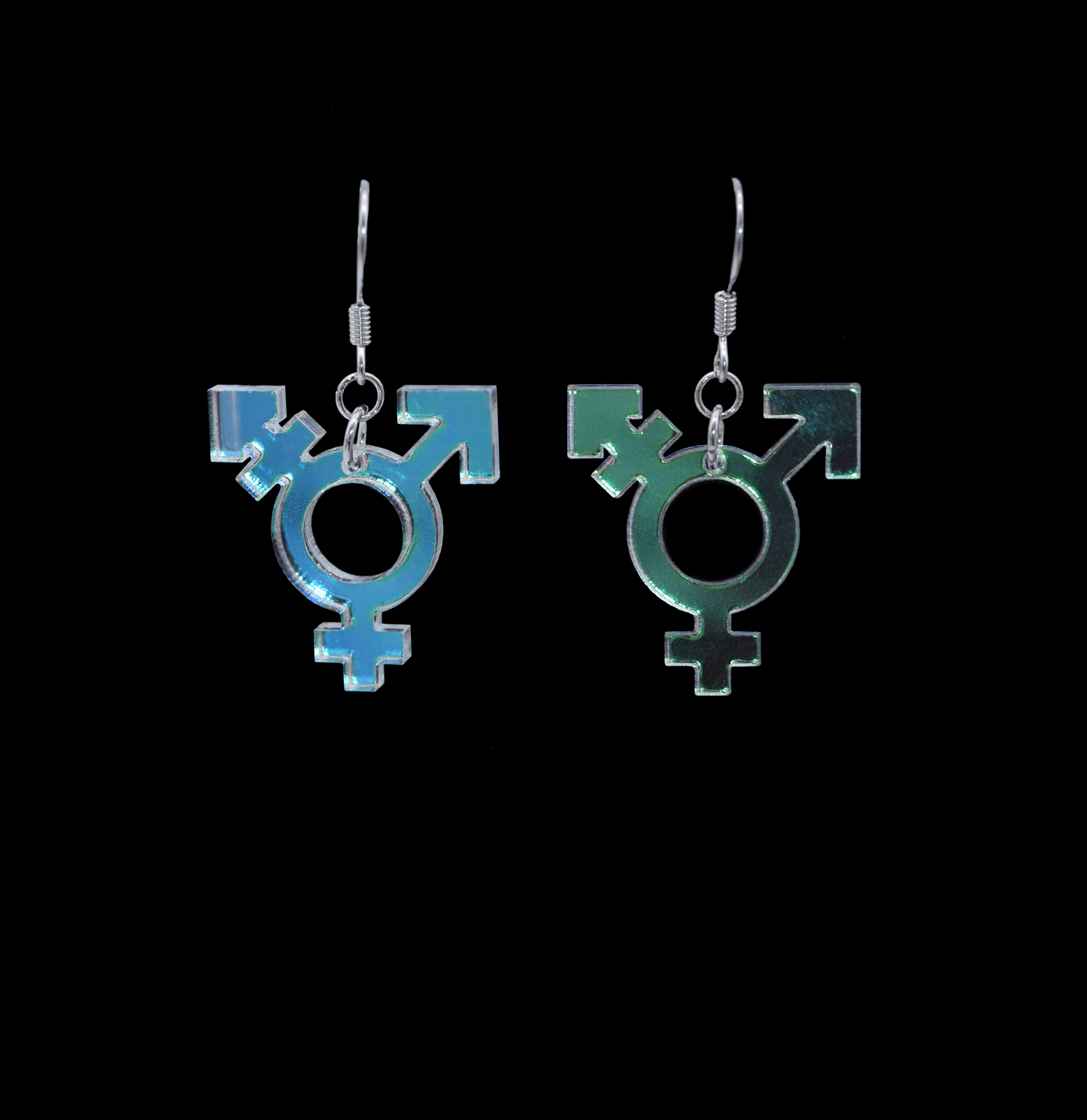 transgender symbol earrings (small)